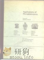 Applications of Microelectronics PDF电子版封面