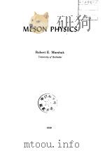 MESON PHYSICS     PDF电子版封面     