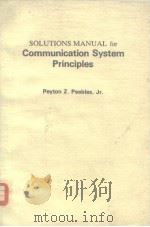Solutions manual for communication system principles.1976. PDF电子版封面