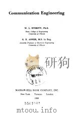 Communication Engineering PDF电子版封面
