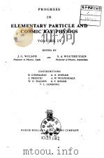 Progress in elementary particle and cosmic ray physics PDF电子版封面 Wilson J.G