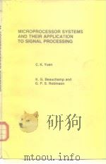 Microprocess or Systems and Their Application To Signal Processing PDF电子版封面 0127749500