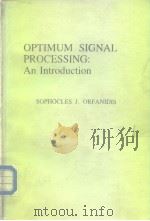 Optimum signal processing:An introduction.1985. PDF电子版封面 0029498600
