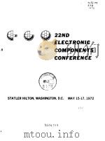 22nd Electronic Components Conference PDF电子版封面