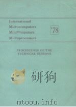 International microcomputers Minicomputers Microprocessors '78 PDF电子版封面