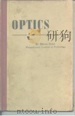 OPTICS By Bruno Rossi Massachusetts Institute of Technology PDF电子版封面