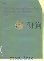 1991 34TH Midwest Symposium on Circuits and Systems Vol.1-2 PDF电子版封面