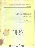 Handbook of Electronic Materials Vol.1. Optical Materials Properties PDF电子版封面
