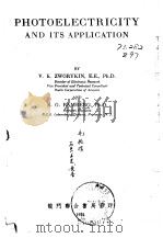 Photoelectricity and Its Application PDF电子版封面