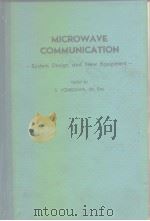 Microwave communication. PDF电子版封面