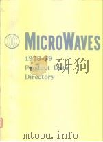 Microwaves 1978-79 Product data directory.1978. PDF电子版封面