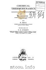 Chemical Thermodynamics     PDF电子版封面     