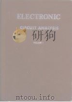 Electromic circuit analysis V.1 PDF电子版封面 U.S.Dept of the air force
