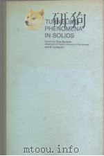 Tunneling phenomena in solids PDF电子版封面