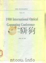 1980 International Optical Computing Conference Book II PDF电子版封面