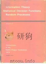 Information theory statistical decision functions random Processes vol.c.transactions of the eighth PDF电子版封面