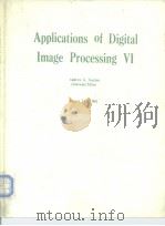 Applications of digital image Processing Ⅵ83 PDF电子版封面 0892524677