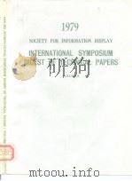 1979 SID international symposium PDF电子版封面