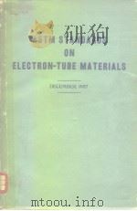 ASTM Standards on electrontu be materials PDF电子版封面