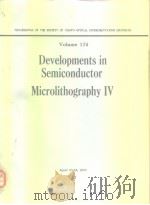 Developments in semiconductor microlithography 4. PDF电子版封面
