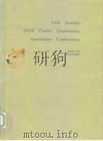 14th Annual IEEE Power electronics Specialists Conference PDF电子版封面