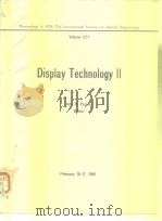 Display Technology 2.1981. PDF电子版封面 0892523034