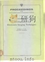 Developments in Electronic Imaging Techniques PDF电子版封面 0892523034
