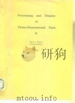 Processing and Display of Three-Dimensional Data II PDF电子版封面