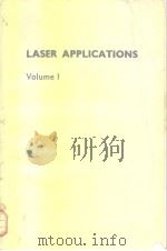 Laser applications V.1 PDF电子版封面