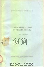 Laser applications in plasma physics 1962-68 PDF电子版封面