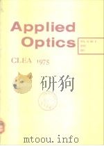Applied optics CLEA 1975. PDF电子版封面