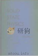 Solid State Physics Advances in Research and Applications Vol.2 PDF电子版封面