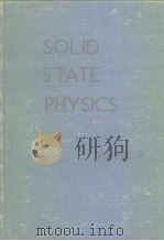 Solid State Physics Advances in Research and Applications Vol.9 PDF电子版封面