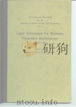 Laser Techniques for Extreme Ultraviolet Spectroscopy 1982. PDF电子版封面