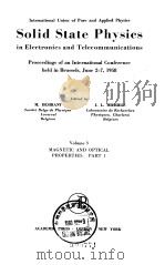 Solid stste physics in electronics and telecommunications.Vol.3 part 1.（ PDF版）