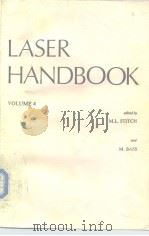 Laser Handbook V.4 PDF电子版封面 0720402131