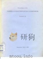 Prcceedings of the laser & electro-optics symposium ICALEO 82 1982 PDF电子版封面