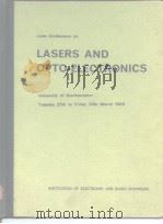 Proceedings of the Joint Conference on Lasers and Opto-Electronics 1969 .rev de. PDF电子版封面
