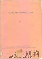 Radio and space data.No.4 1977 PDF电子版封面