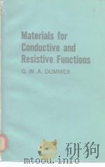 Materials for conductive and resistive functions PDF电子版封面