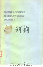 Recent advances in display media Vo1.2 PDF电子版封面