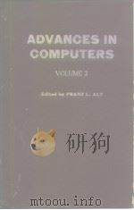 ADVANCES IN COMPUTERS VOLUME2 PDF电子版封面