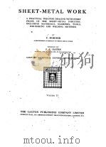 Sheet-Metal Work.Vol.2 PDF电子版封面