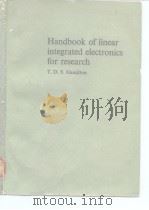 Handbok of linear integrated electronics for research PDF电子版封面 0070844836