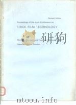 Proceedings of the Joint Conference on Thick Flim Technology. PDF电子版封面