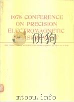 1978 CONFERENCE ON PRECISION ELECTROMAGNETIC MEASUREMENT PDF电子版封面