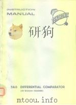 INSTRUCTION MANUAL 7A13 DIFFERENTIAL COMPARATOR(SN B010100-B039999) PDF电子版封面