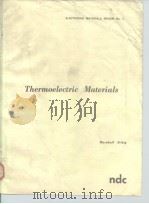 Thermoelectric materials 1970 PDF电子版封面