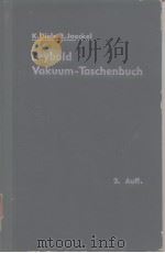 Leybold Vakuum-Taschembuch PDF电子版封面 Diels K.Jaeckel R.