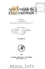 ADVANCES IN ELECTRONICS VOLUME Ⅱ PDF电子版封面 L.Marton